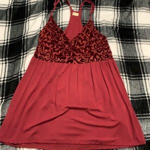 Hollister maroon tank top